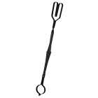 Home Impressions Rigid Steel 28 In. Black Fireplace Tongs Image 3