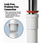 Keeney 1-1/2 In. to 1-1/4 In. White Plastic P-Trap with Reducer Washer Image 2