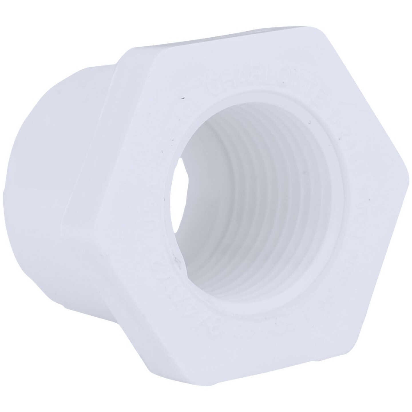 Charlotte Pipe 3/4 In. SPG x 1/2 In. FPT Schedule 40 PVC Bushing Image 1