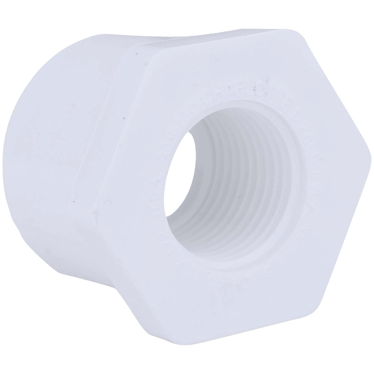 Charlotte Pipe 1 In. SPG x 1/2 In. FPT Schedule 40 PVC Bushing Image 1