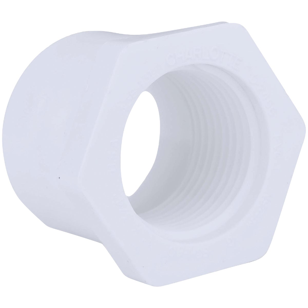 Charlotte Pipe 1 In. SPG x 3/4 In. FPT Schedule 40 PVC Bushing Image 1