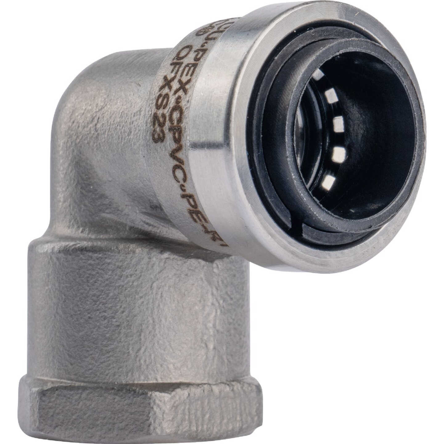 QuickFitting 1/2 In. Push-to-Connect x 1/2 In. FNPT Stainless Steel 90-Degree Elbow Image 5