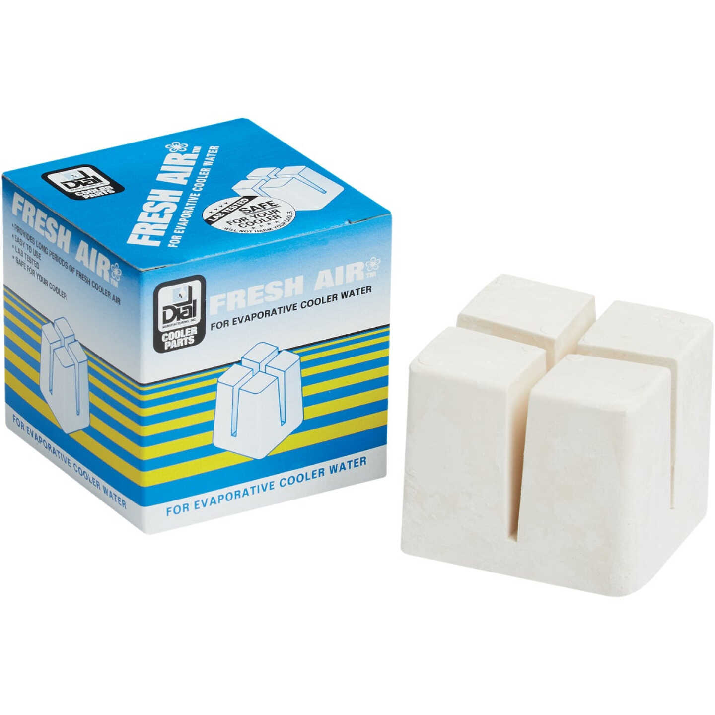 Dial 3" Square Odorless Evaporative Coolers Solid Air Freshener Image 1