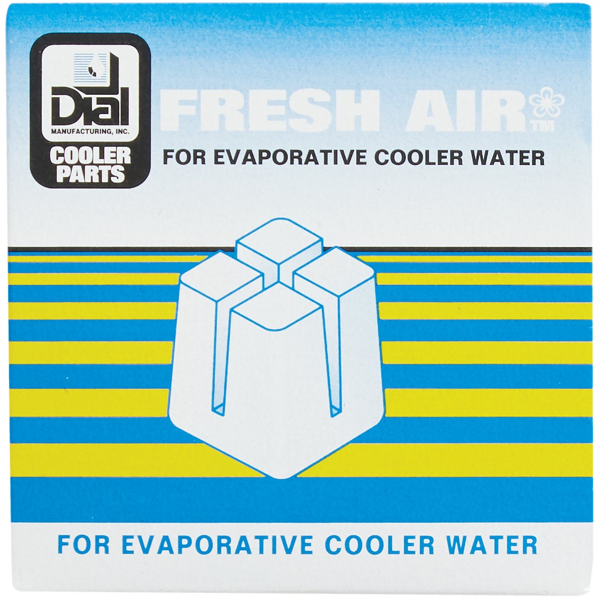 Dial 3" Square Odorless Evaporative Coolers Solid Air Freshener Image 2