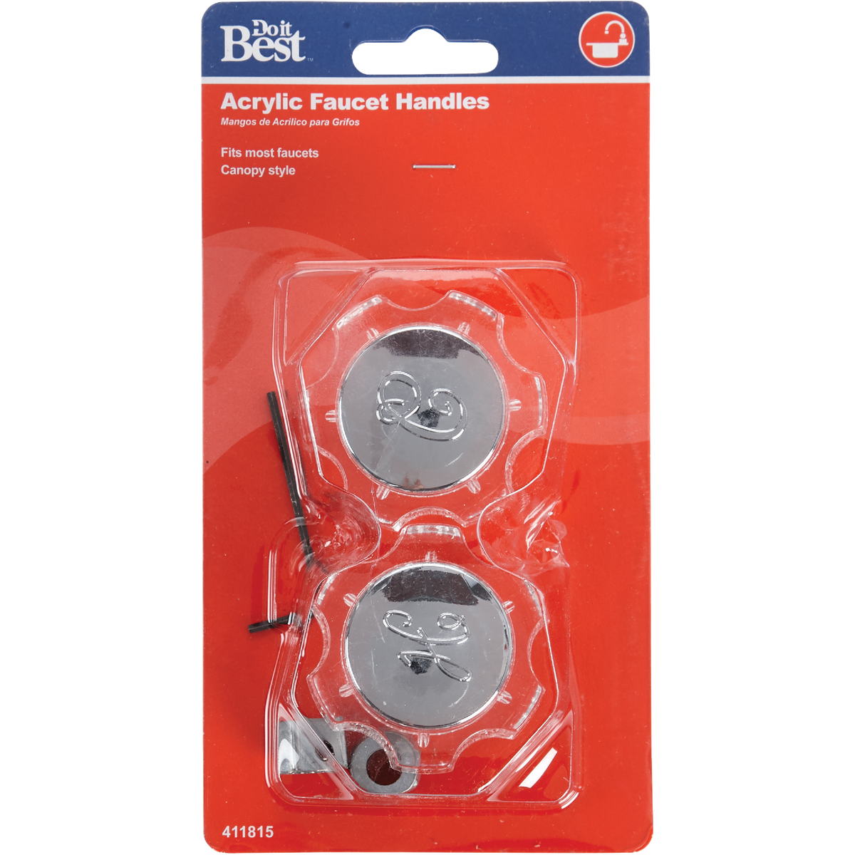 Do it Lucite Lucite Canopy Clear Faucet Handle Image 2