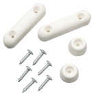 Do it Best 2" x 3/4" White Plastic Toilet Seat Screw Bumper Set Image 1
