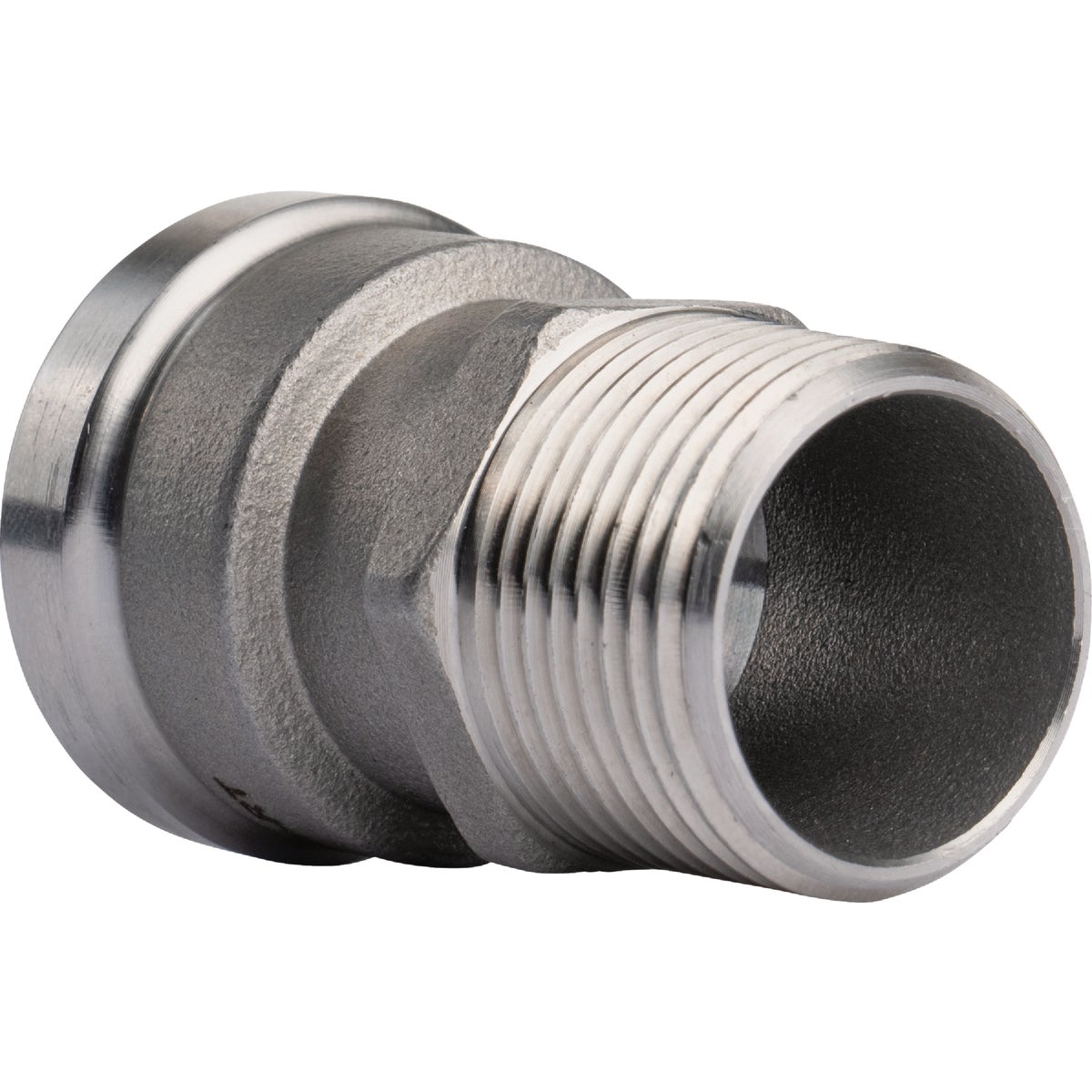 QuickFitting 3/4 In. Push-to-Connect x 3/4 In. MNPT Stainless Steel Straight Male Adapter