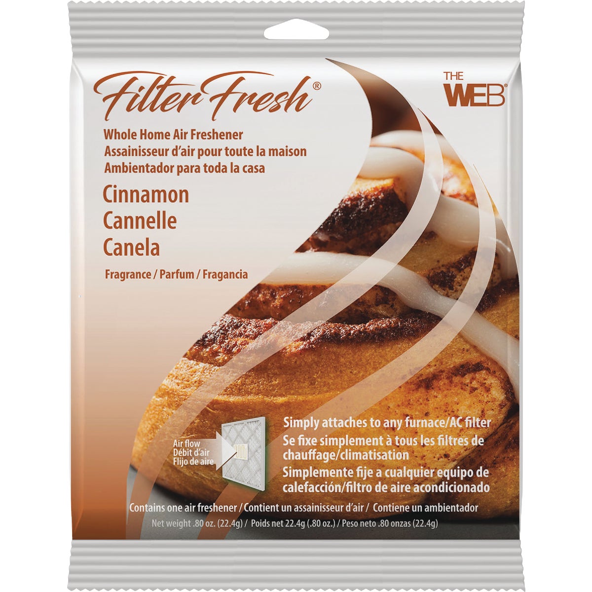 Web FilterFresh Furnace Air Freshener, Cinnamon