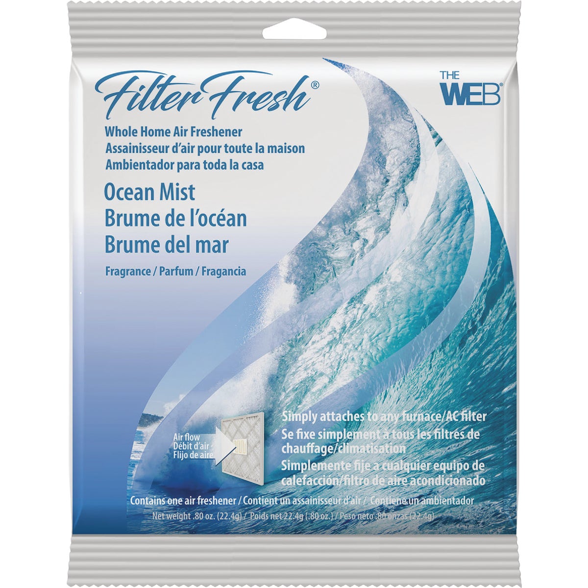 Web FilterFresh Furnace Air Freshener, Ocean Mist