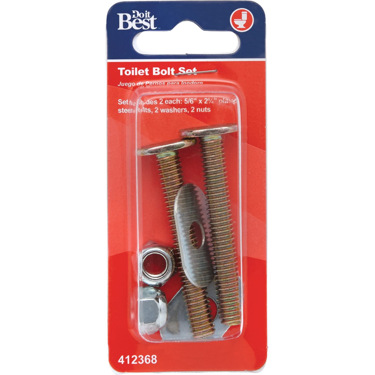 Do it 5/16 In. x 2-1/4 In. Steel Toilet Bolts Image 2