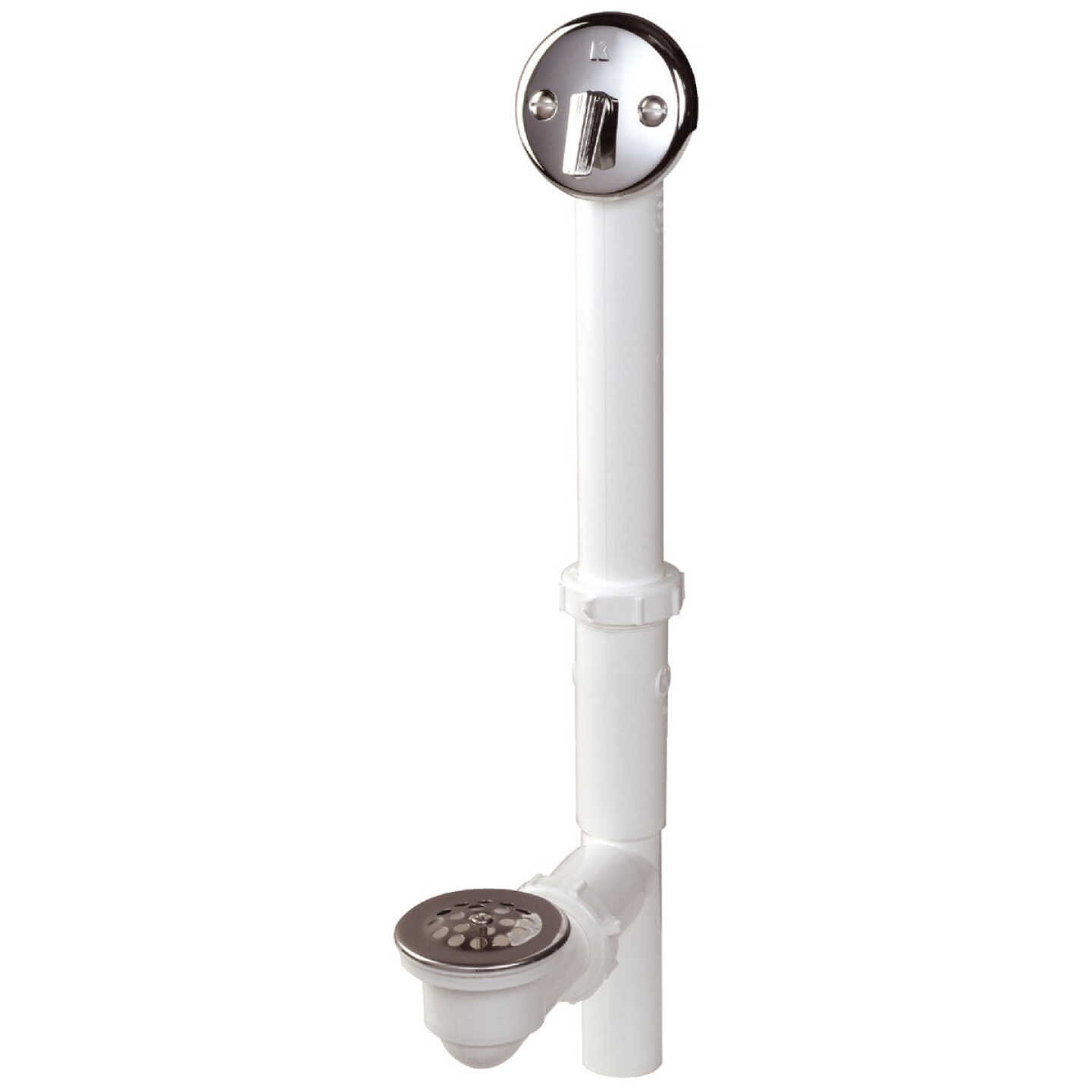 Do it Best Plastic Trip Lever Bath Drain for Concealed Drain with Polished Chrome Trim Image 1
