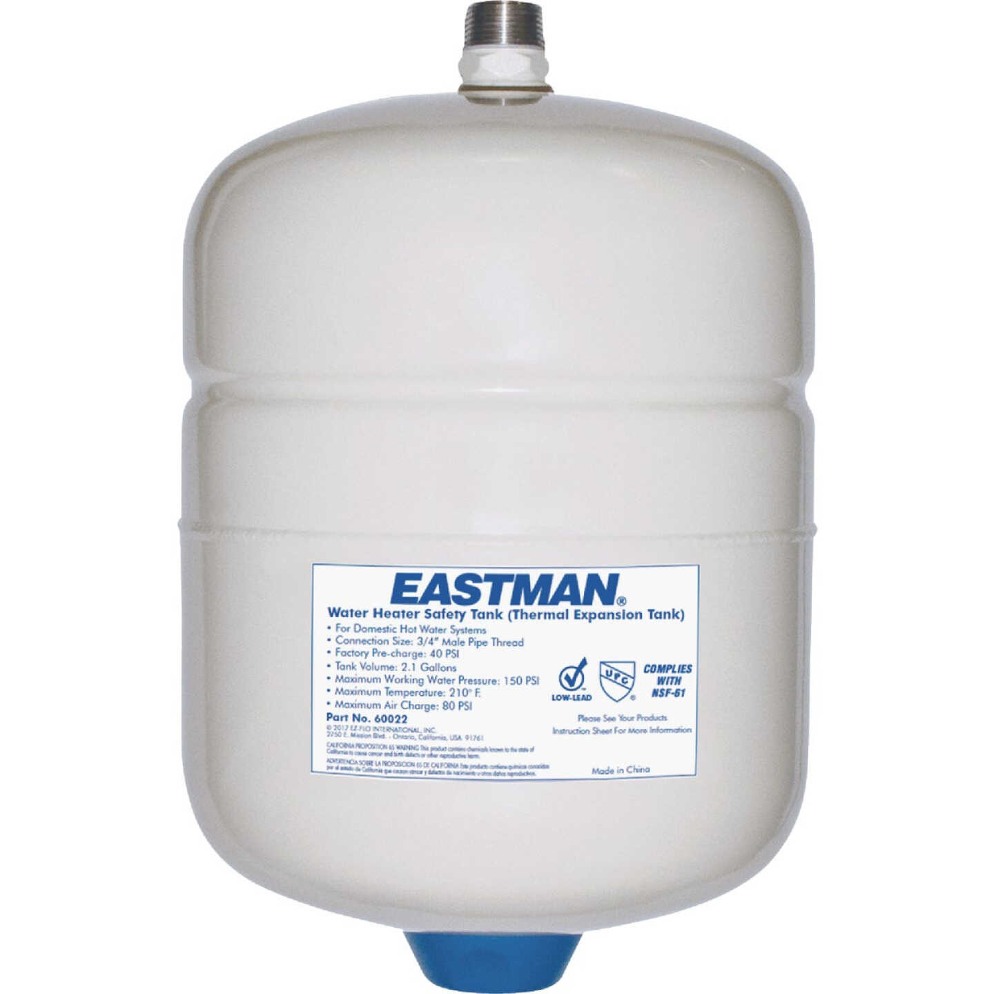 Eastman 2 Gal. Water Heater Expansion Tank Image 1