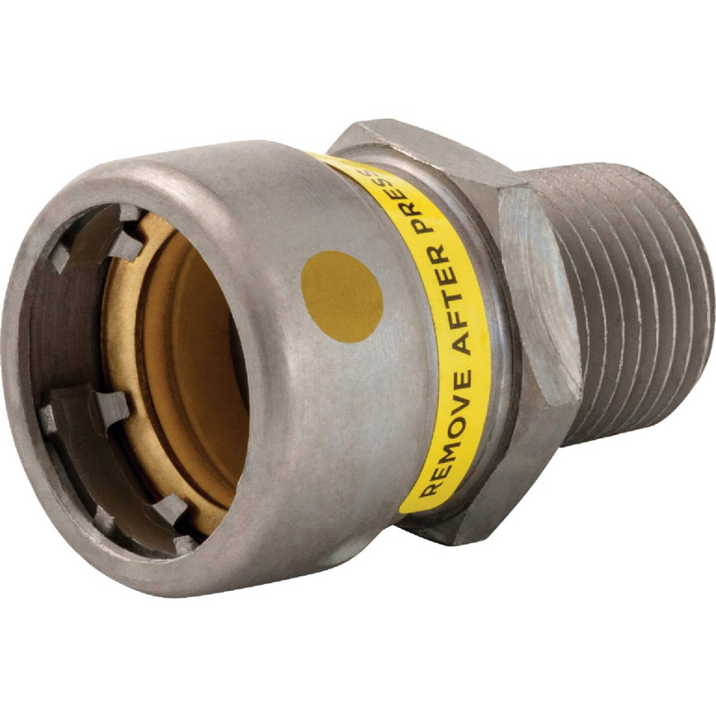 Streamline 1/2 In. P X M Carbon Steel Adapter Image 1