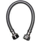 Do it Best 1/2 In. F X 1/2 In. F X 24 In. L. Braided Stainless Steel Faucet Supply Line Image 1