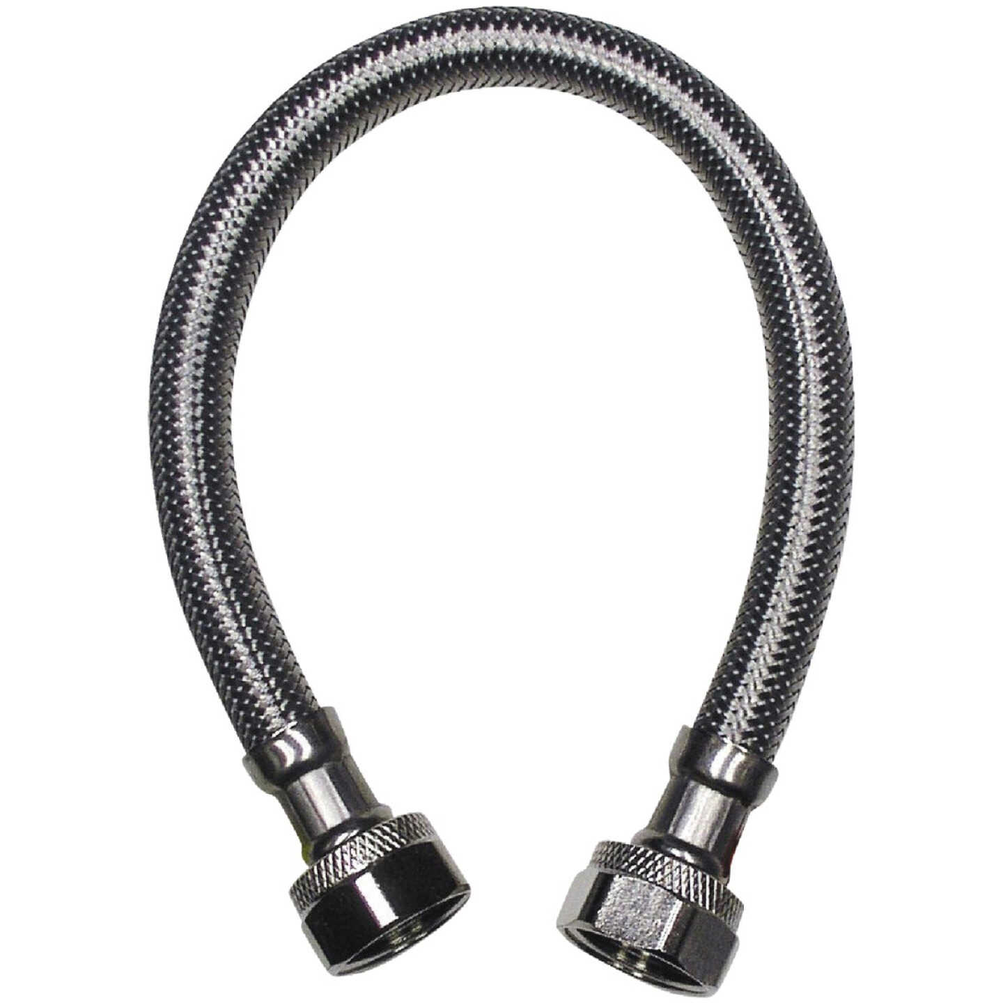Do it Best 1/2 In. F X 1/2 In. F X 24 In. L. Braided Stainless Steel Faucet Supply Line Image 1