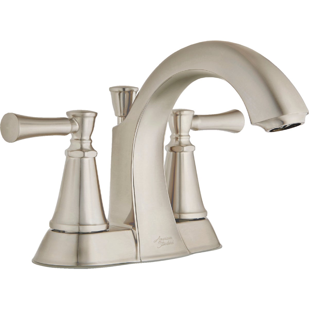 American Standard Chancellor 2-Handle Lever 4 In. Centerset Bathroom Faucet with Pop-Up, Brushed Nickel Image 1
