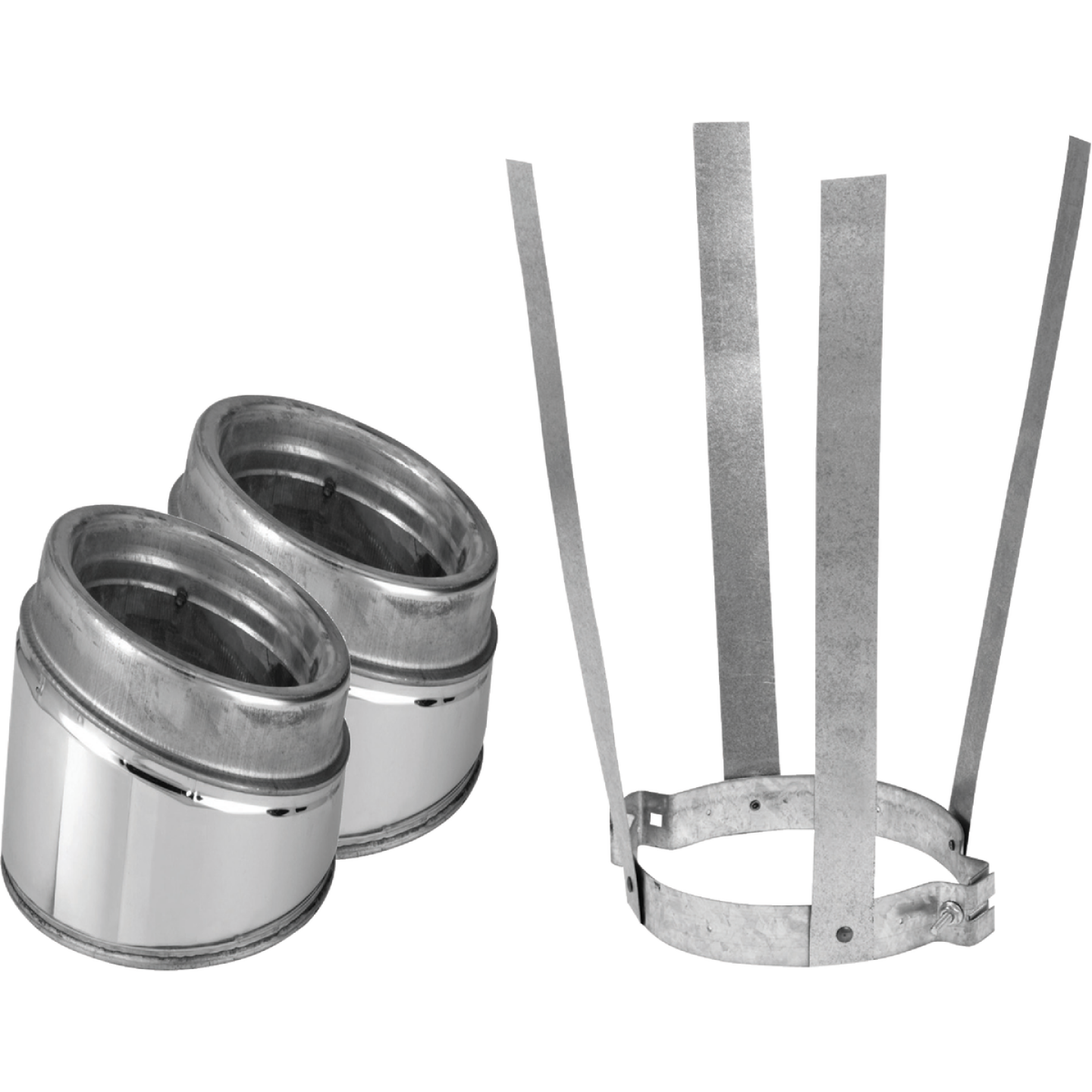 SELKIRK Sure-Temp 30 Degree 6 In. Stainless Steel Insulated Elbow Kit Image 1