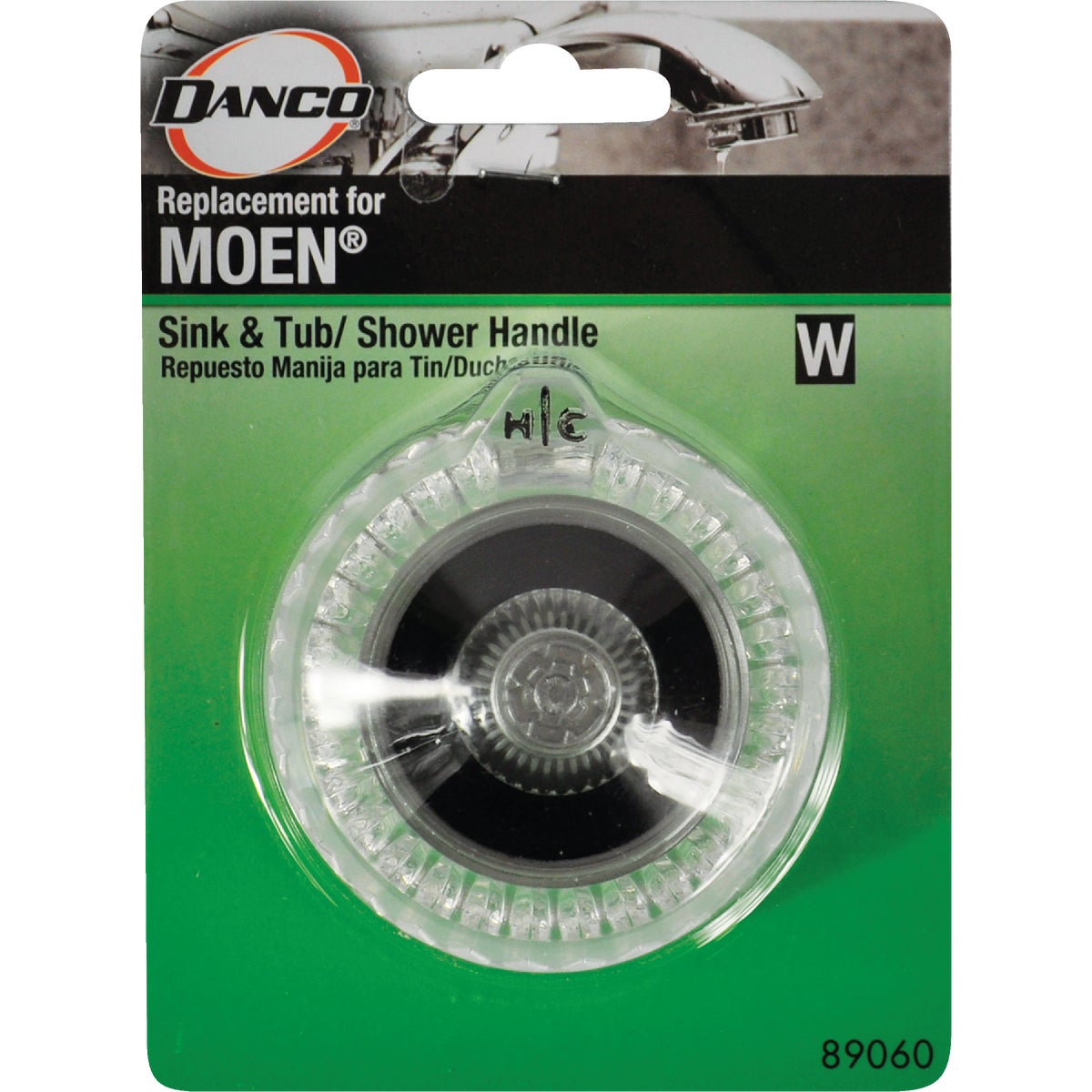 Danco Single Clear Acrylic Tub & Shower Handle Kit Image 2