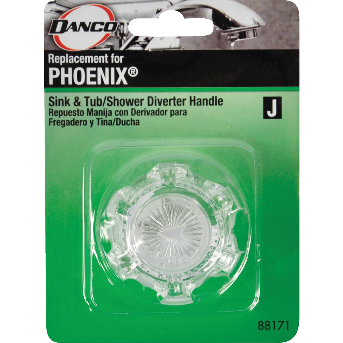 Danco Diverter Control Single 1-3/4 In. H. x 1-1/2 In. Base Tub & Shower Handle Kit Image 2