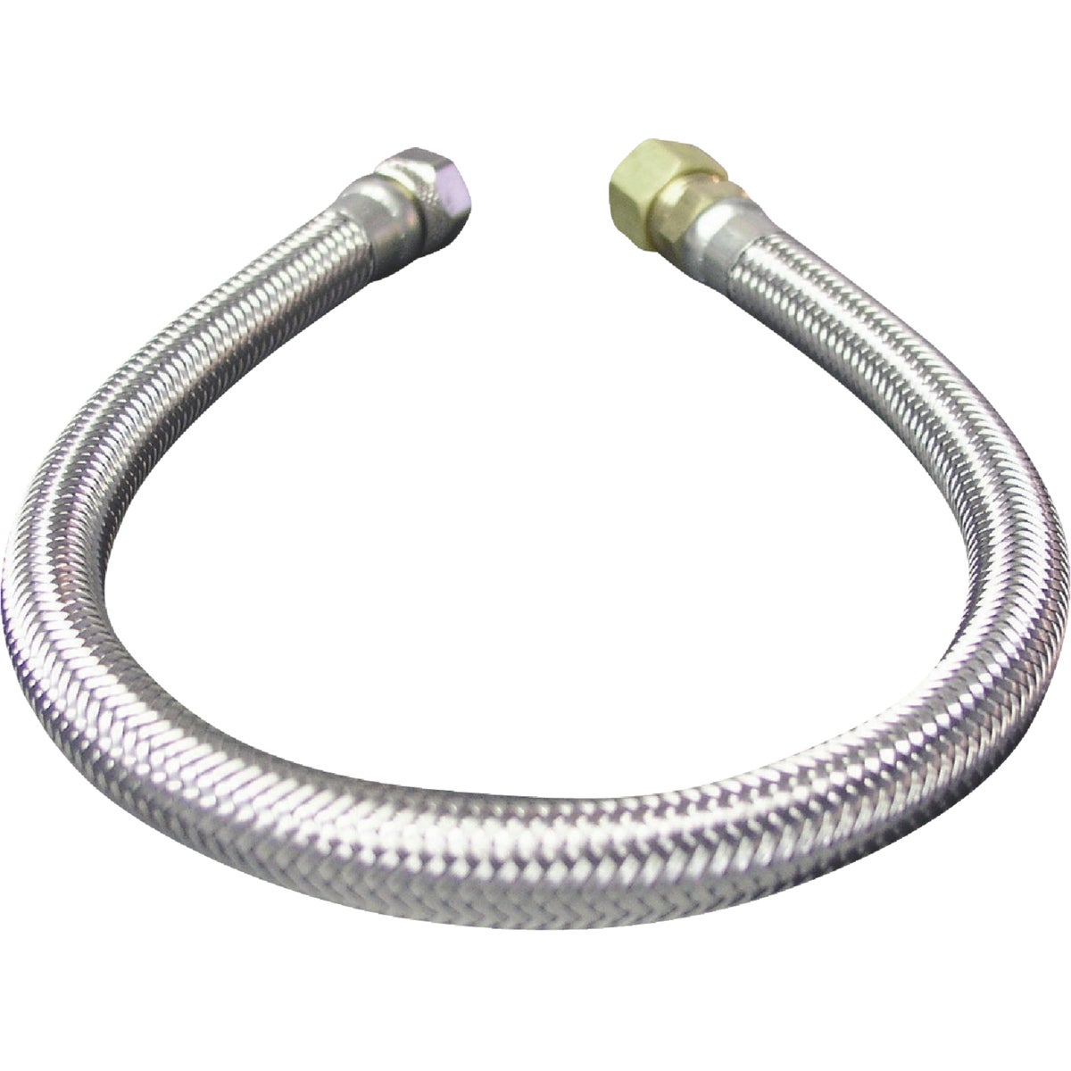 Do it Best 3/8 In. F X 3/8 In. OD X 20 In. L. Braided Stainless Steel Faucet Supply Line Image 1