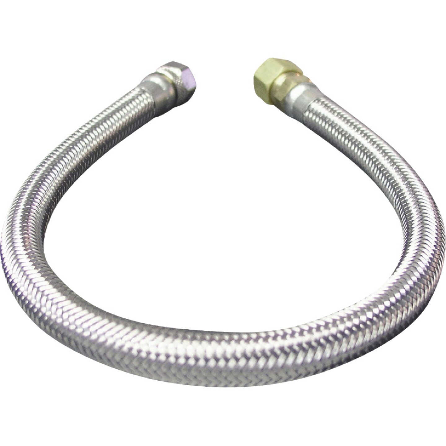 Do it Best 3/8 In. F X 3/8 In. OD X 20 In. L. Braided Stainless Steel Faucet Supply Line Image 1
