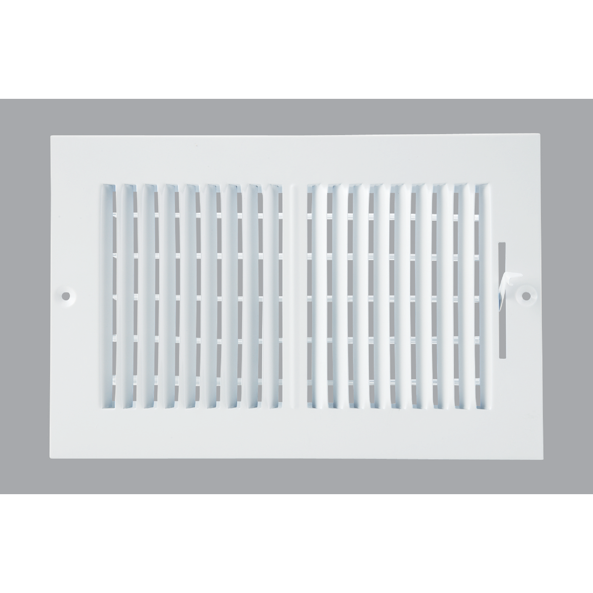 Home Impressions 6 In. x 10 In. White Steel Wall Register