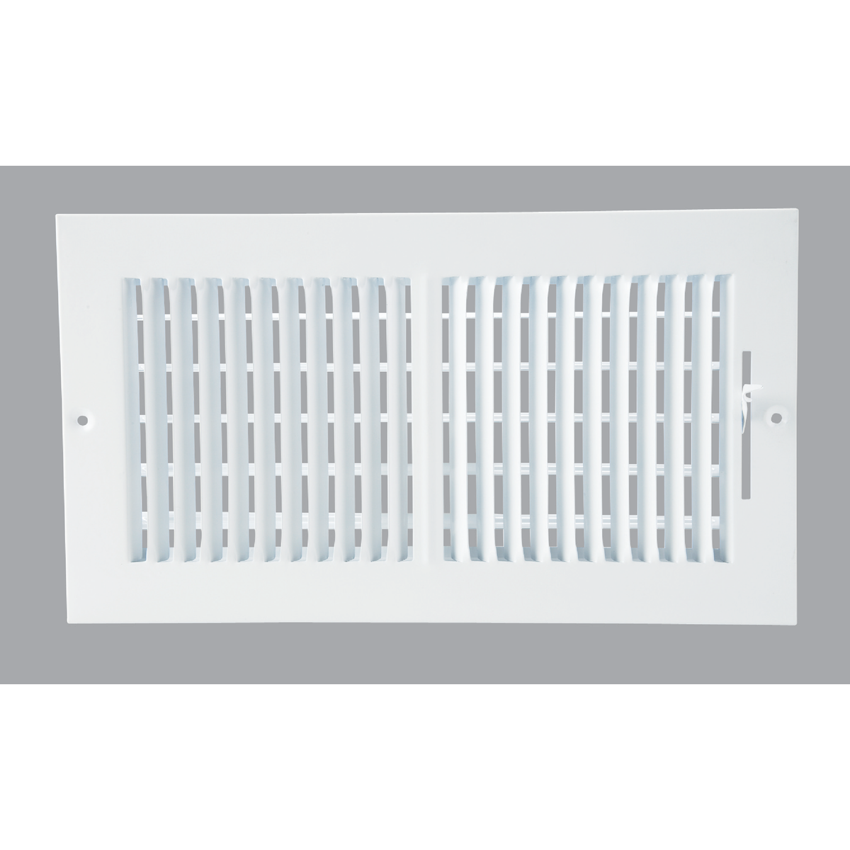 Home Impressions 6 In. x 12 In. White Steel Wall Register