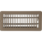 Home Impressions 4 In. x 10 In. Brown Steel Floor Register Image 1
