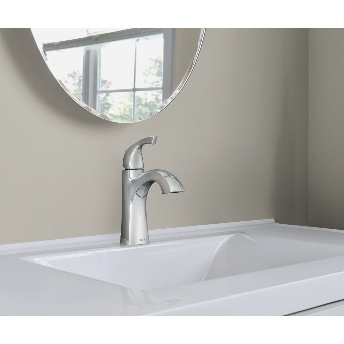 Moen Lindor 1-Handle Lever Centerset Bathroom Faucet, Chrome Image 3