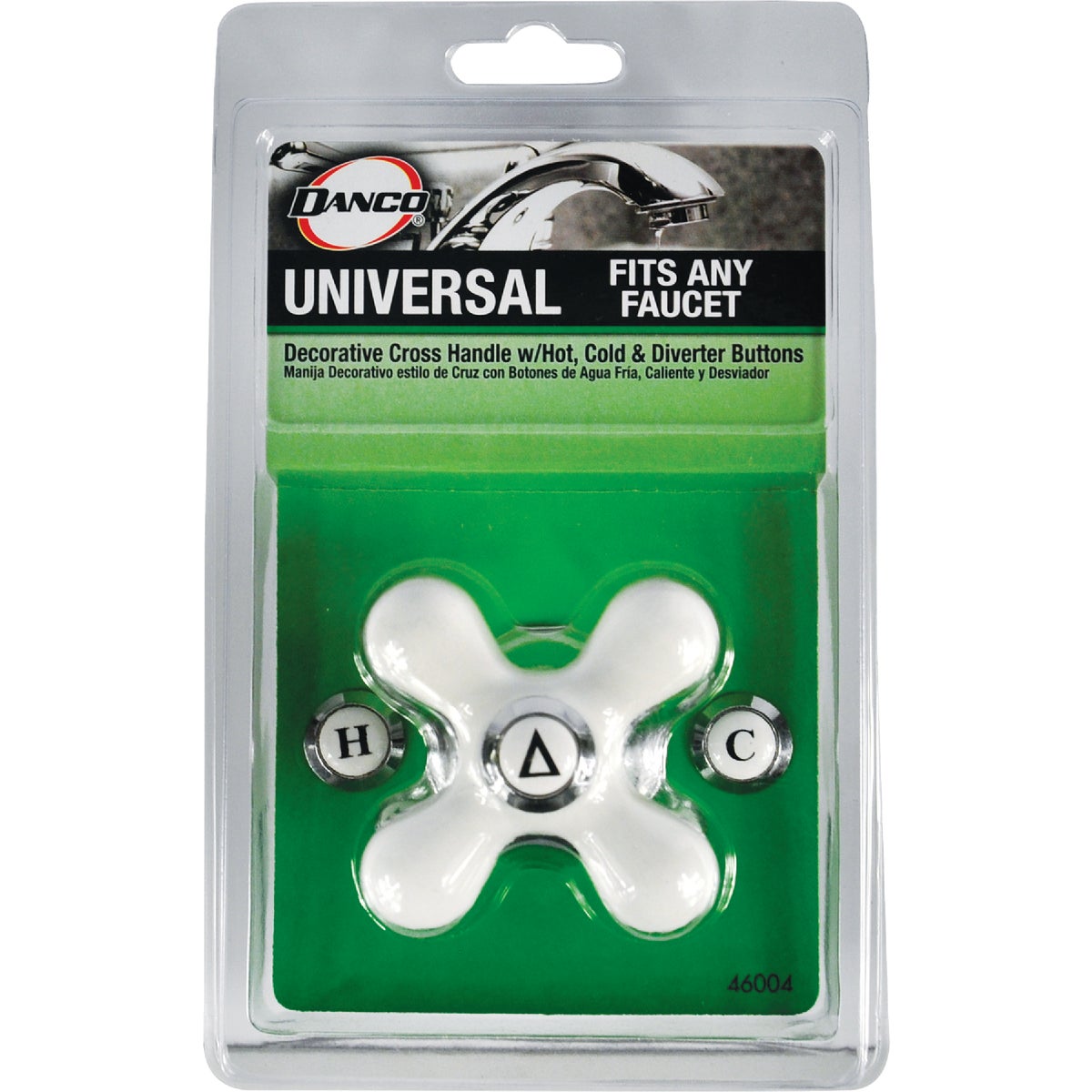 Danco Cross Replacement Chrome Faucet Handle Image 2