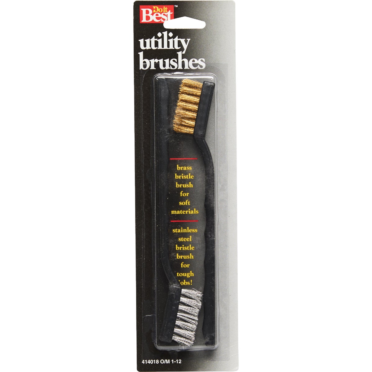 Do it Best Brass & Stainless Steel Bristle Utility Brushes (2-Pack) Image 2