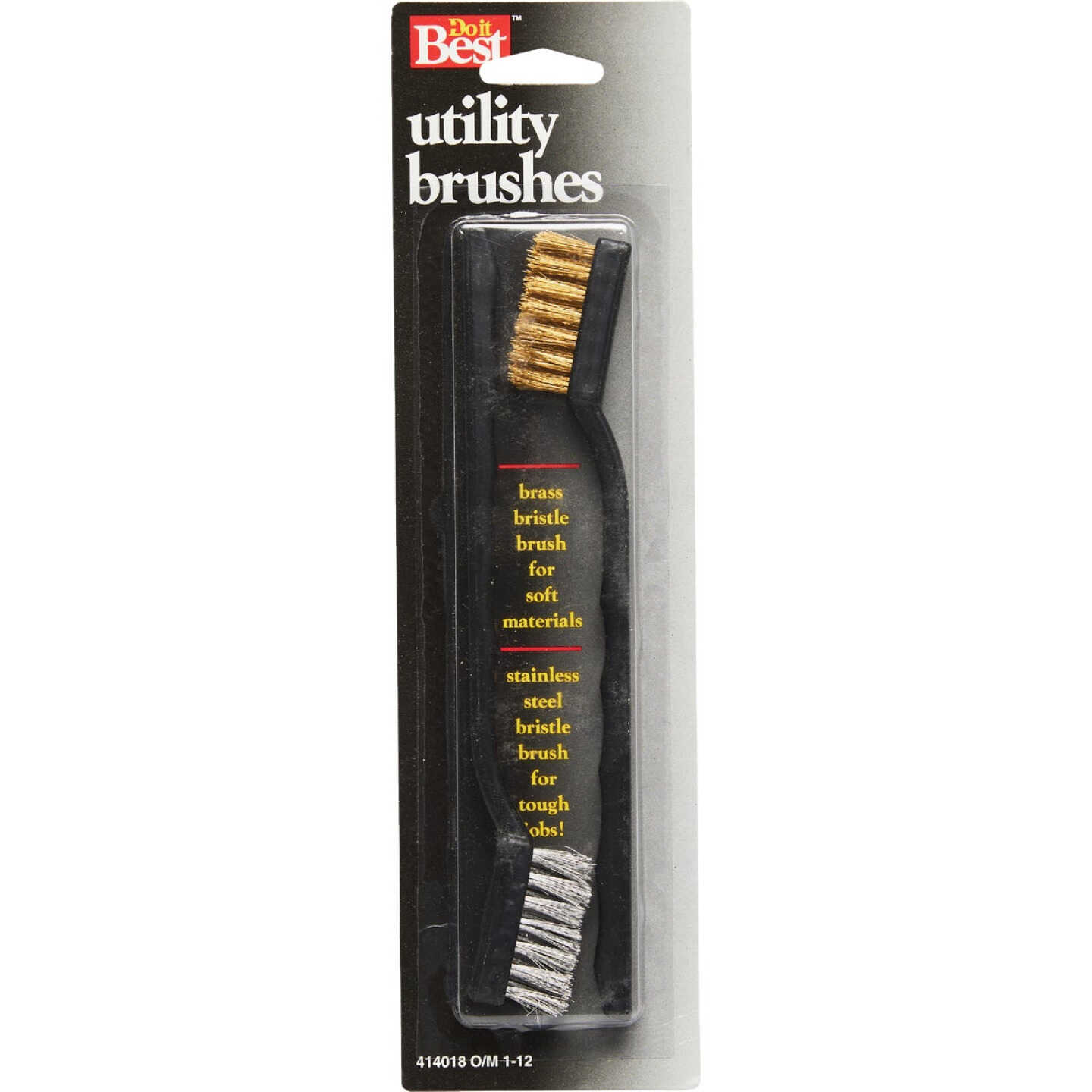 Do it Best Brass & Stainless Steel Bristle Utility Brushes (2-Pack) Image 2