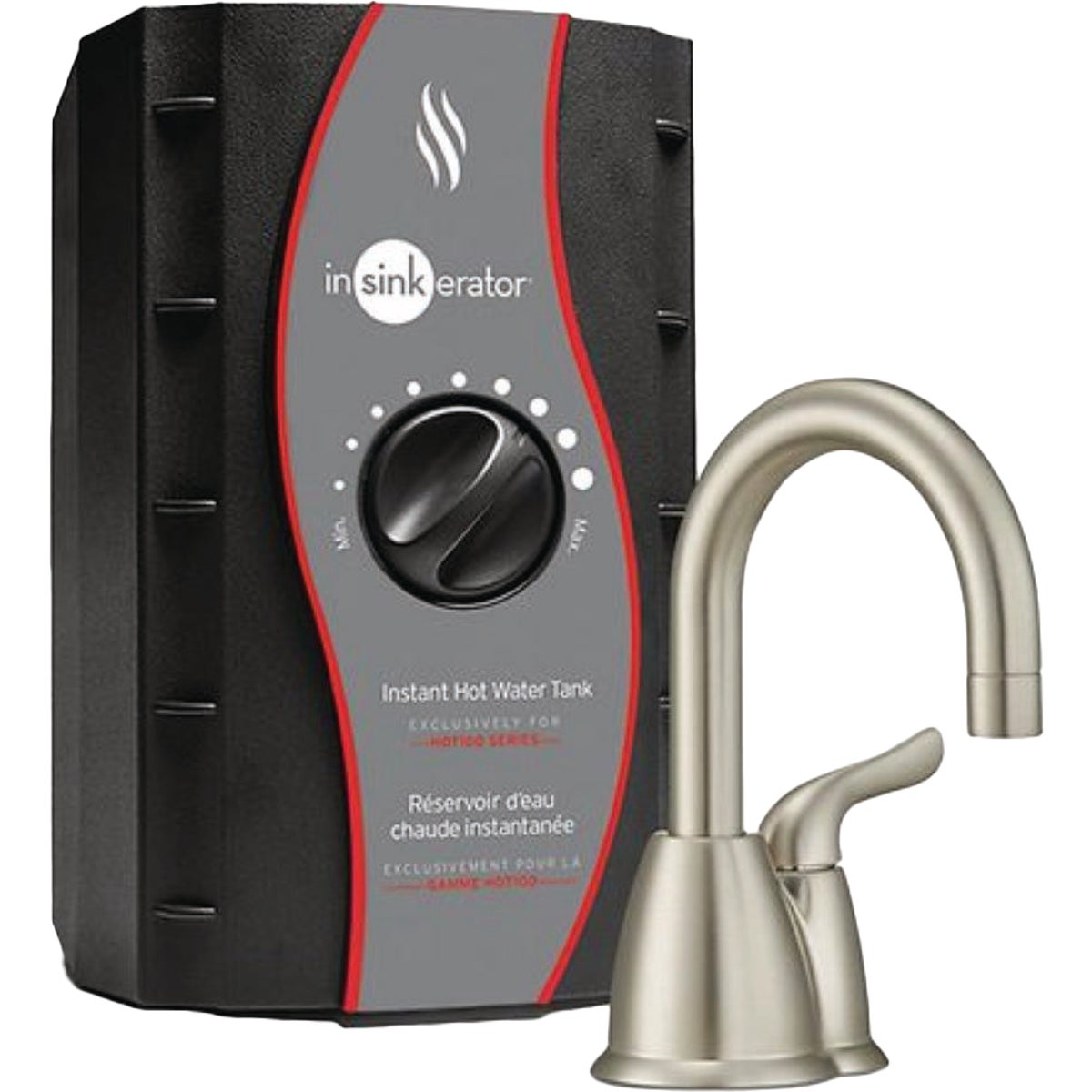 InSinkErator Invite HOT150 Satin Nickel Instant Hot Water System with 2/3 Gal. Stainless Steel Tank