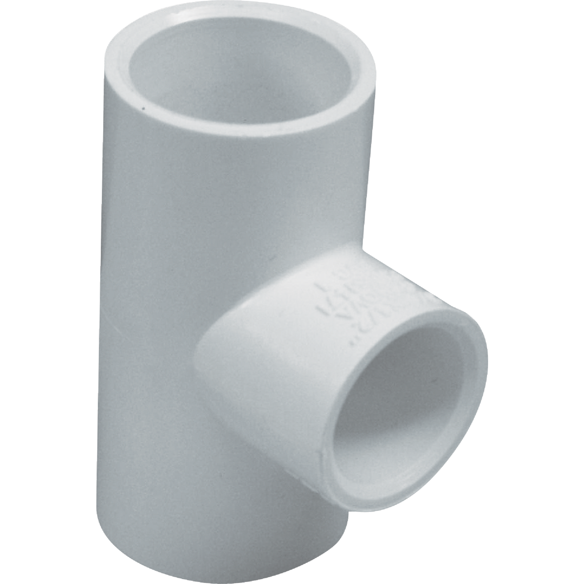 Charlotte Pipe 1-1/4 In. A x 1-1/4 In. B x 3/4 In. C Schedule 40 Pressure Reducing PVC Tee Image 1