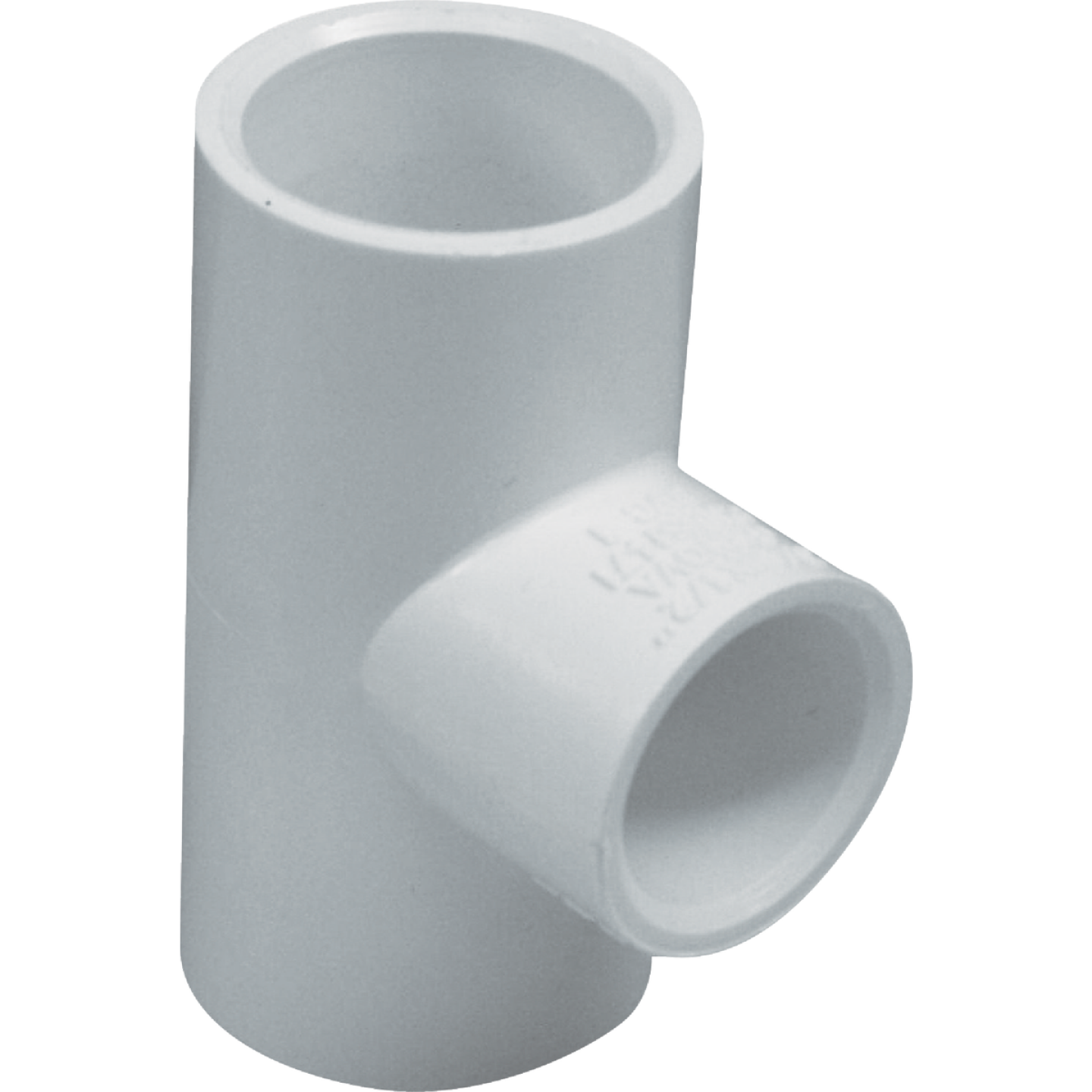 Charlotte Pipe 1-1/4 In. A x 1-1/4 In. B x 3/4 In. C Schedule 40 Pressure Reducing PVC Tee Image 1