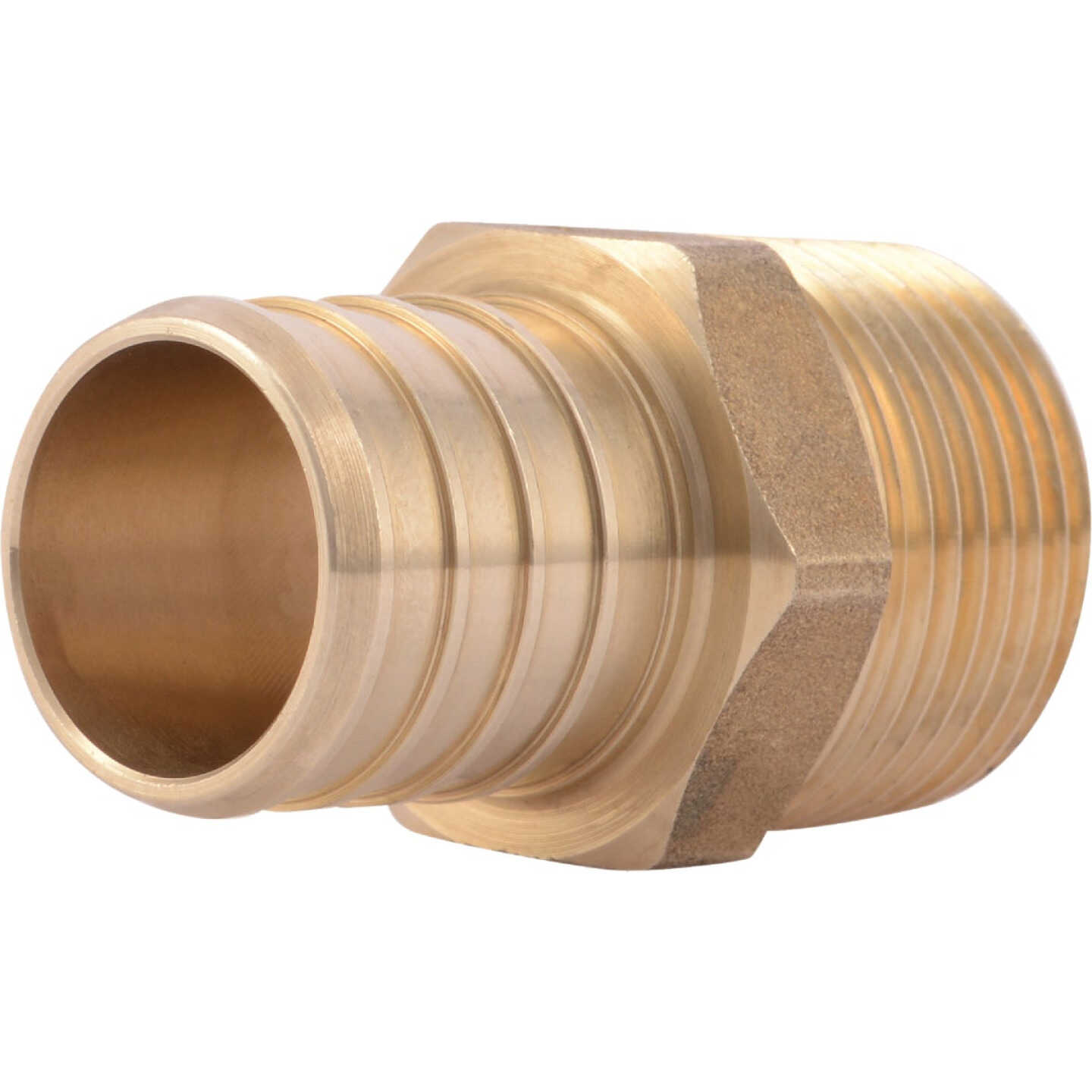 SharkBite 1 In. CF x 3/4 In. MPT Brass PEX Adapter Image 1
