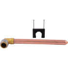 SharkBite 1/2 In. SB x 1/2 In. x 6 In. 90 Deg. Push Fit Stub-Out Copper Elbow (1/4 Bend) Image 7