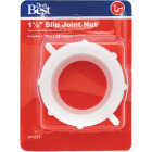 Do it Best 1-1/2 In. x 1-1/2 In. White Plastic Slip Joint Nut Image 2