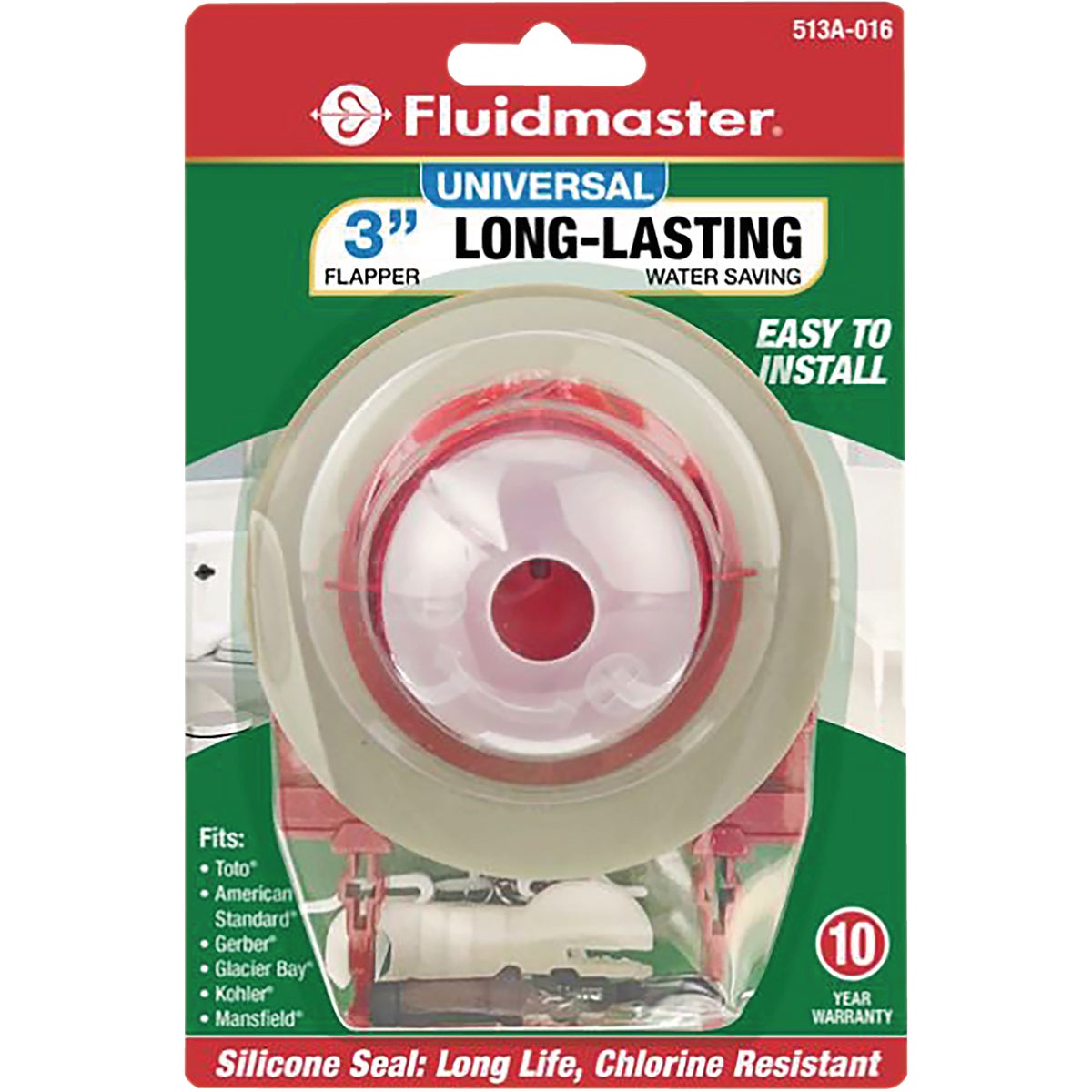 Fluidmaster 3 In. Universal Rubber Adjustable Flapper Image 5
