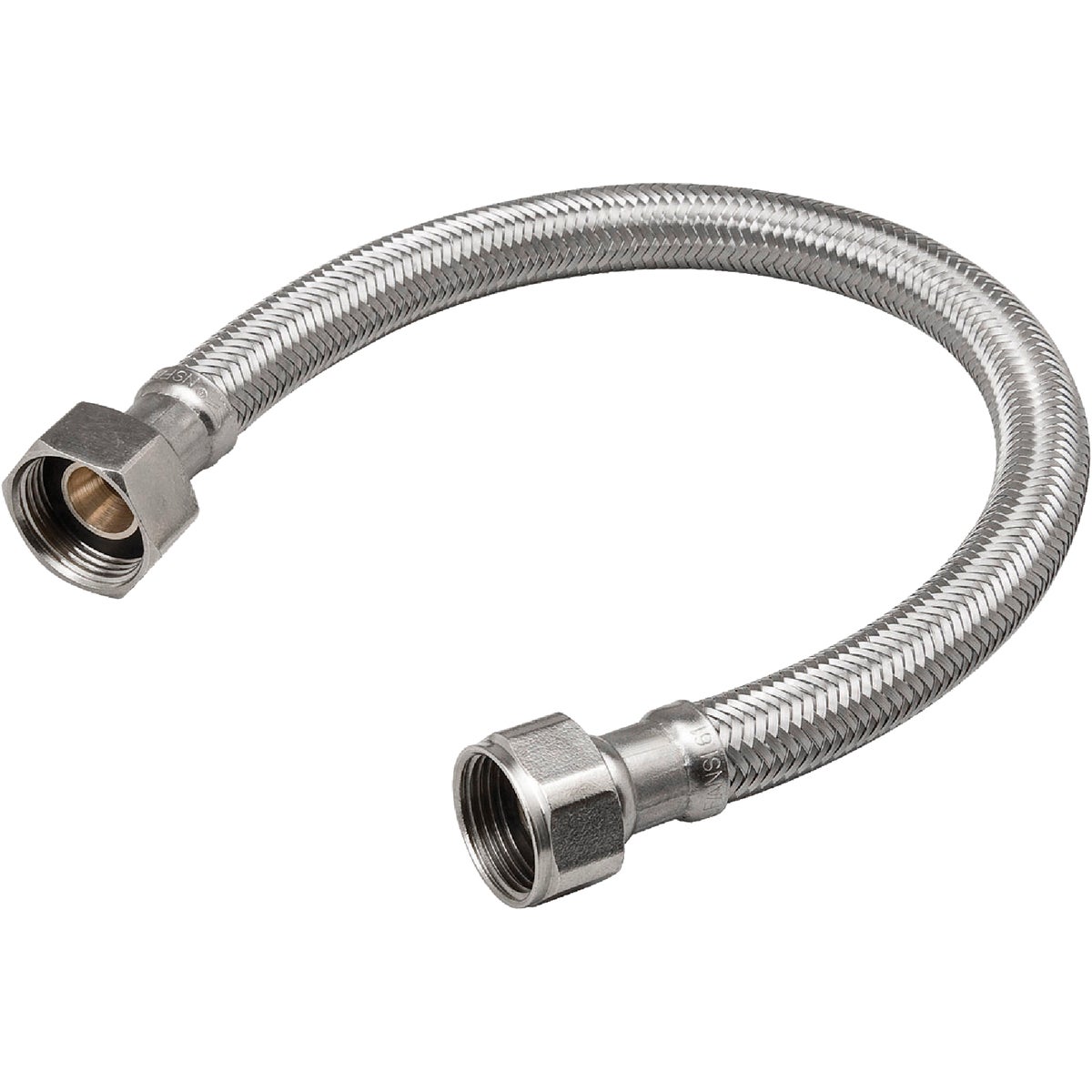 ProLine 3/4 In. FIP x 5/8 In. COMP x 18 In. Braided Stainless Steel Water Heater Connector
