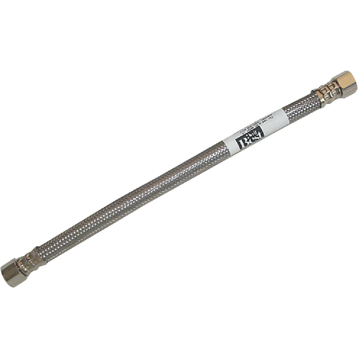 Do it Best  3/8 In. C x 3/8 In. C x 12 In. L. Braided Stainless Steel Faucet Supply Line Image 1