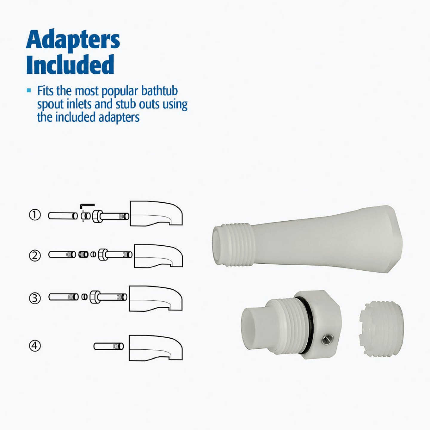 Do it Best Universal Fit Chrome Bathtub Spout Image 5