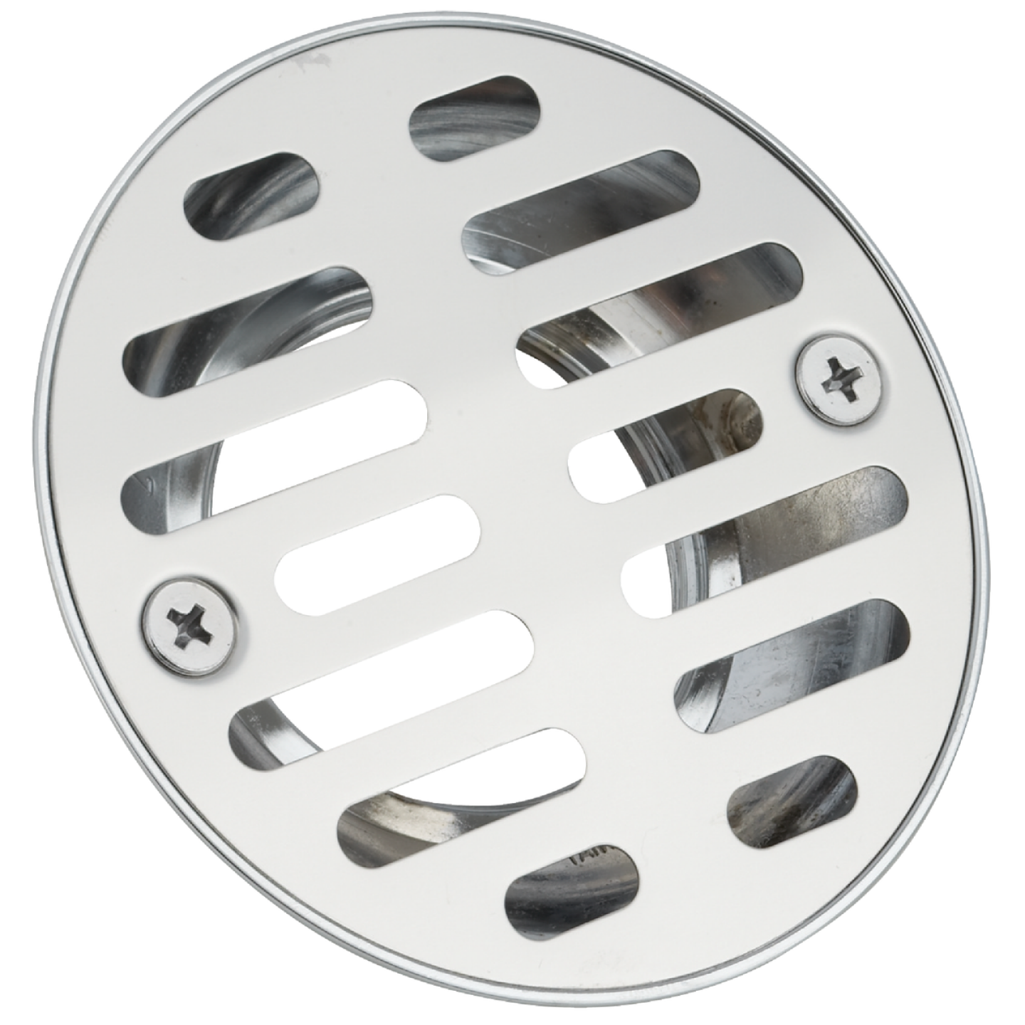 Do it 1-1/2 In. Cast Brass Shower Drain with 3-1/2 In. Stainless Steel Strainer Image 1