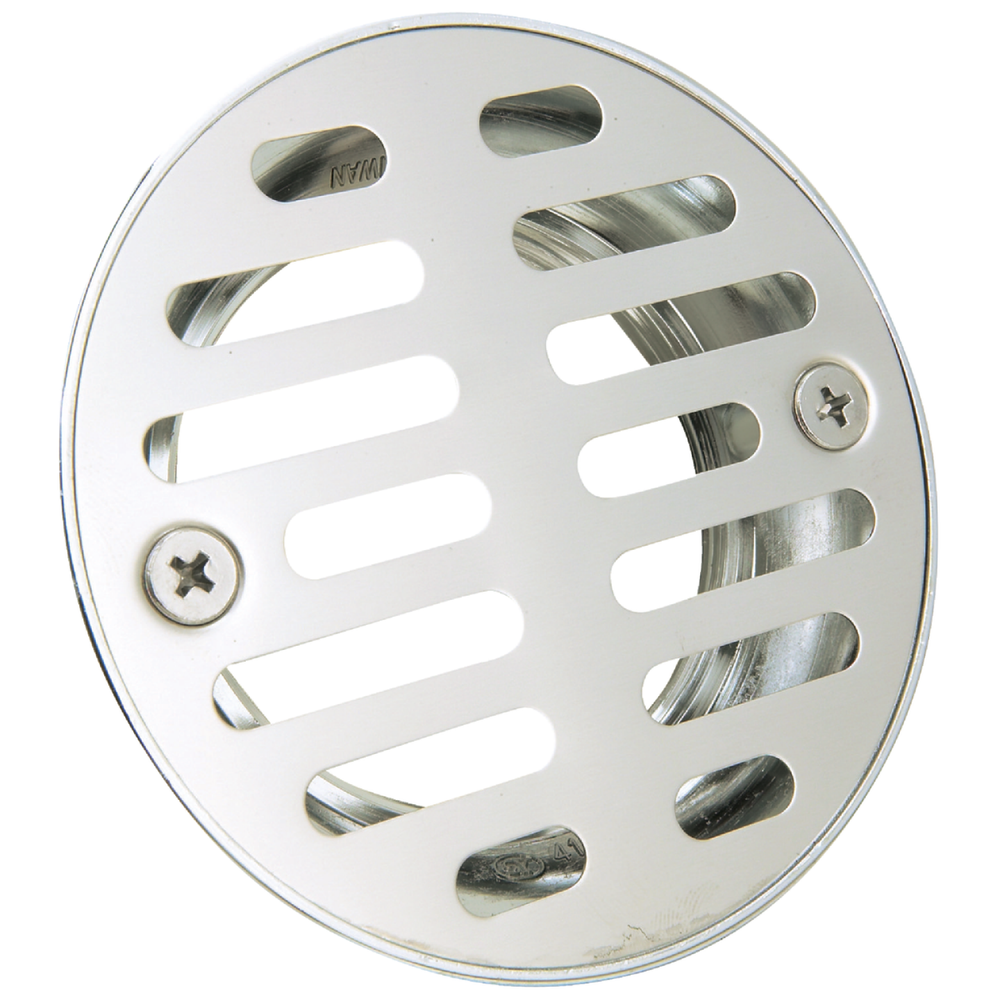 Do it 2 In. Cast Brass Shower Drain with 3-1/2 In. Stainless Steel Strainer Image 1