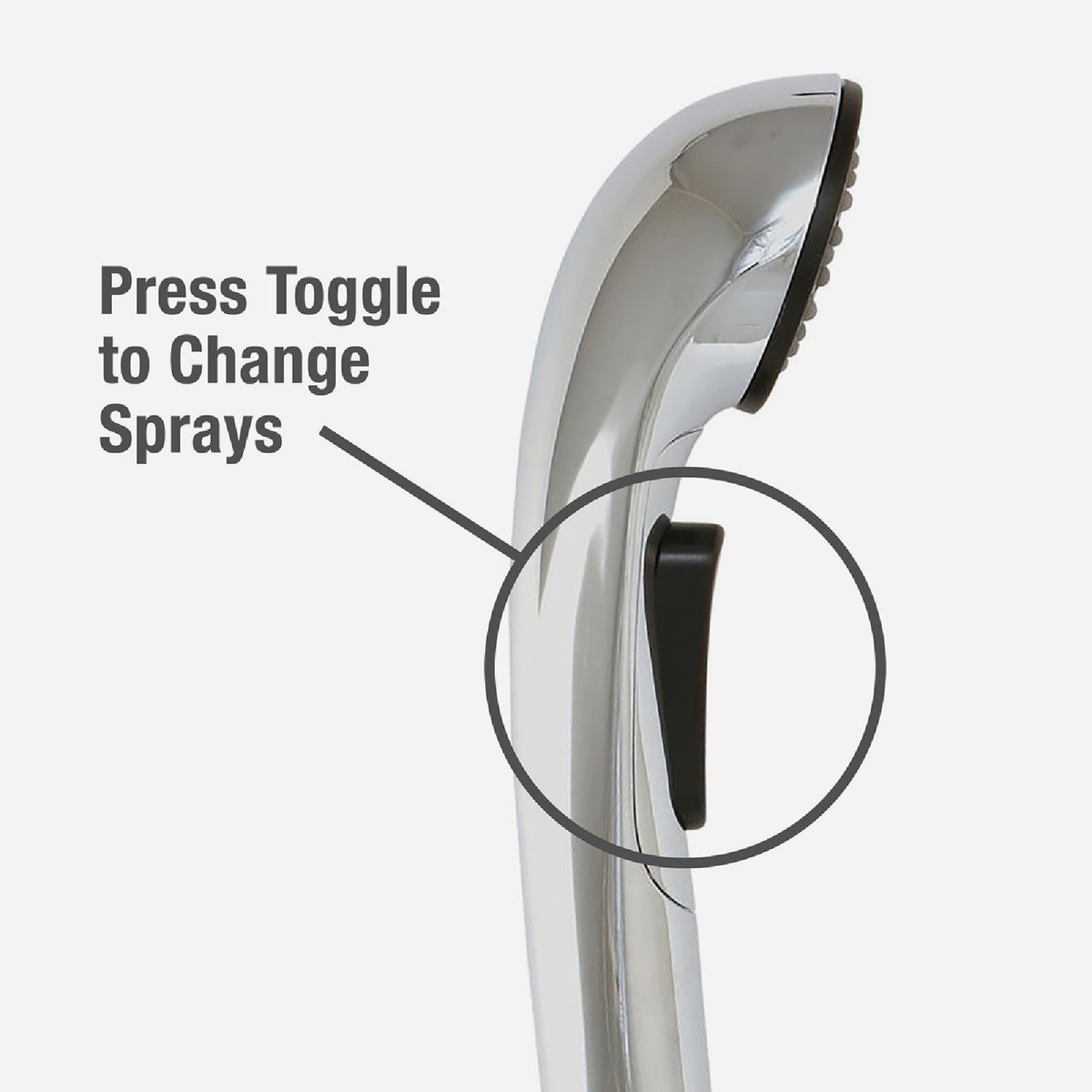 Danco Universal Fit Chrome Pull-Out Sprayer Head Image 3