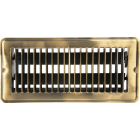 Home Impressions 4 In. x 10 In. Antique Brass Steel Floor Register Image 1