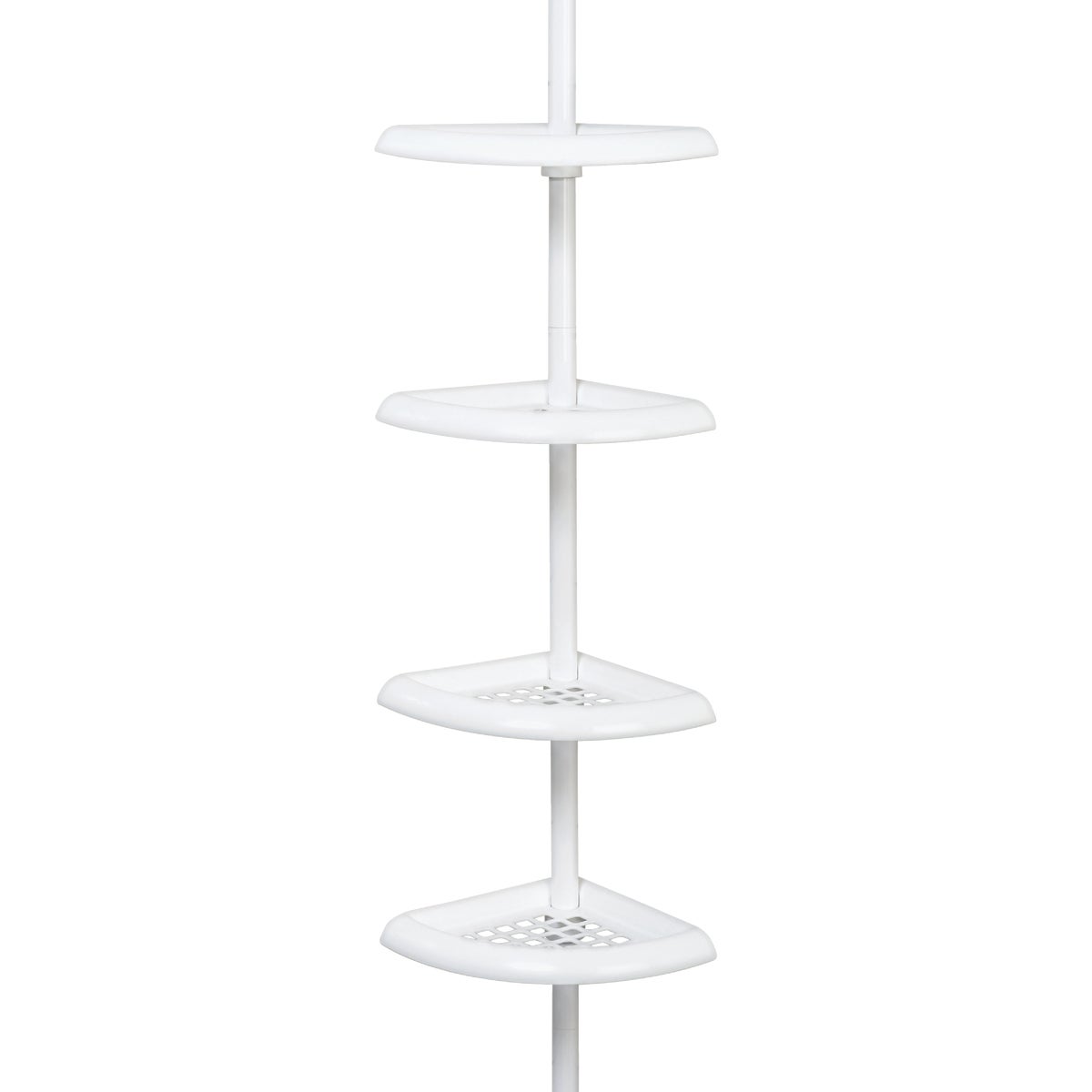 Zenith Zenna Home Plastic 12 In. x 97 In. Shower Caddy