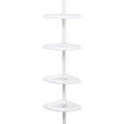 Zenith Zenna Home Plastic 12 In. x 97 In. Shower Caddy Image 1