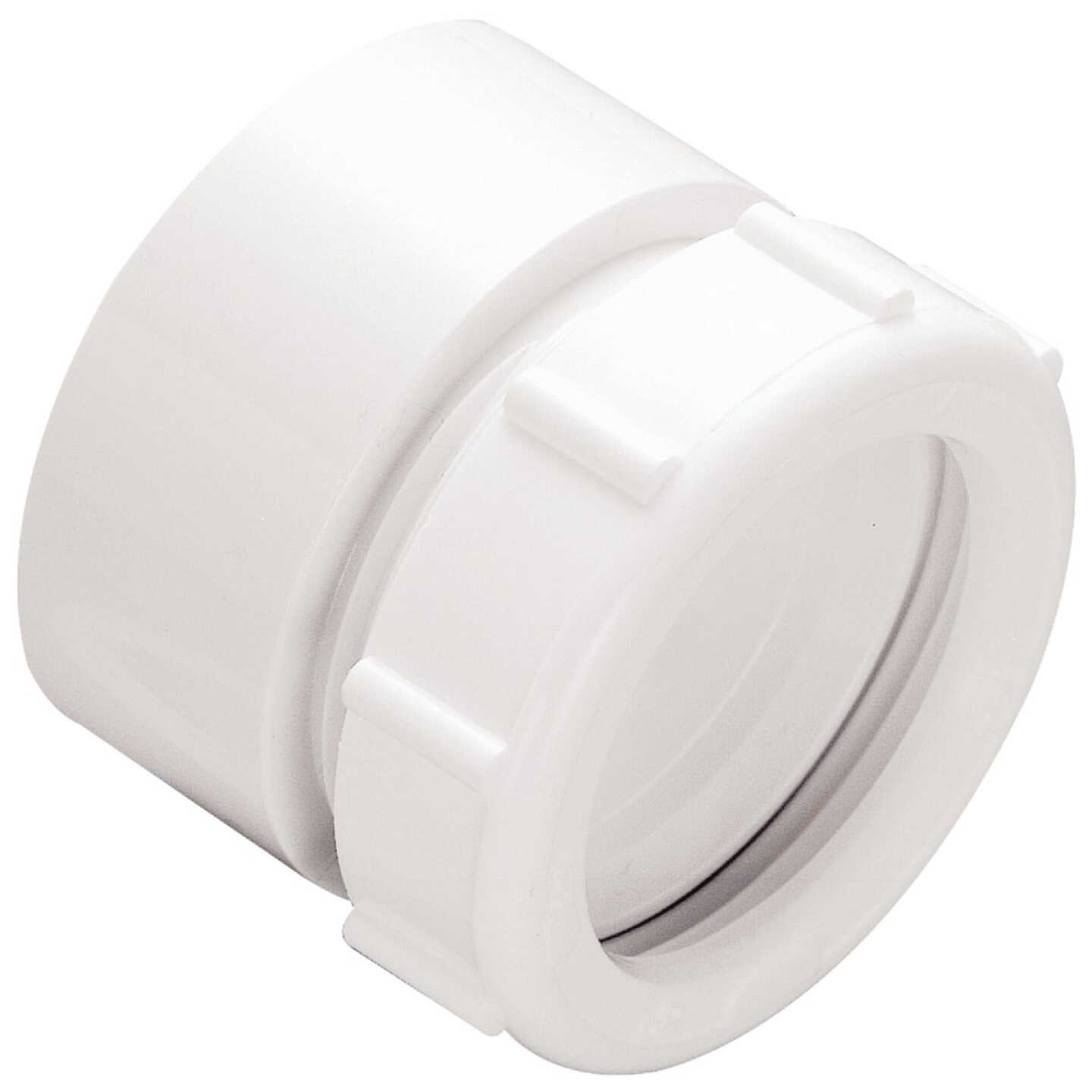 Do it Best 1-1/2 In. White PVC Marvel Connector Image 1
