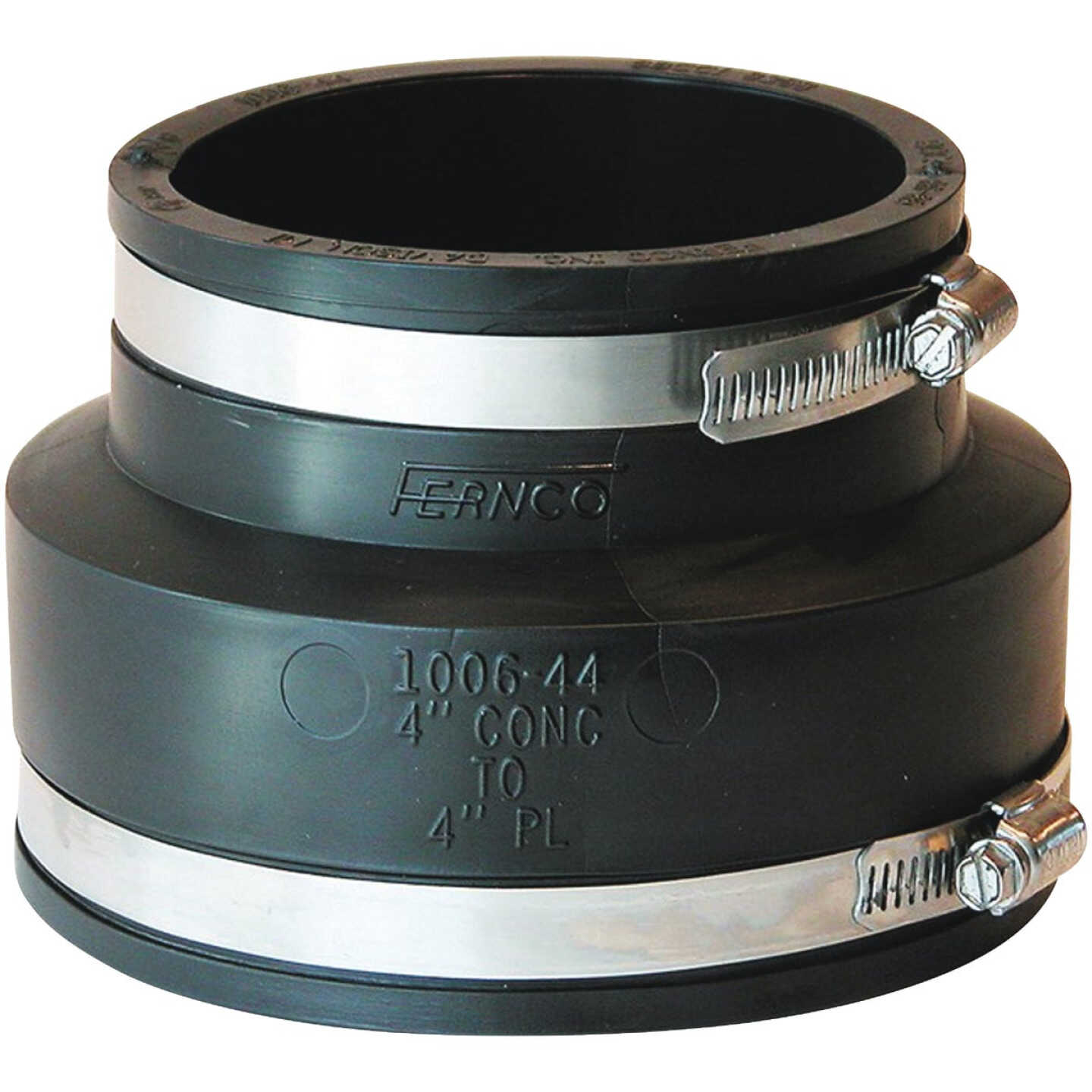Fernco 4 In. Clay Flexible PVC Pipe Coupling Image 1